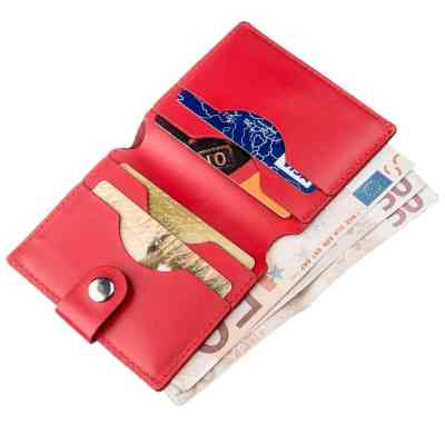 Портмоне Shvigel Кожаное Красное (16223) Винница