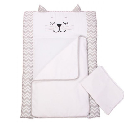 Пеленальный матрасик Верес Smiling animals white-grey (50*70) (424.06) Винница - изображение 1