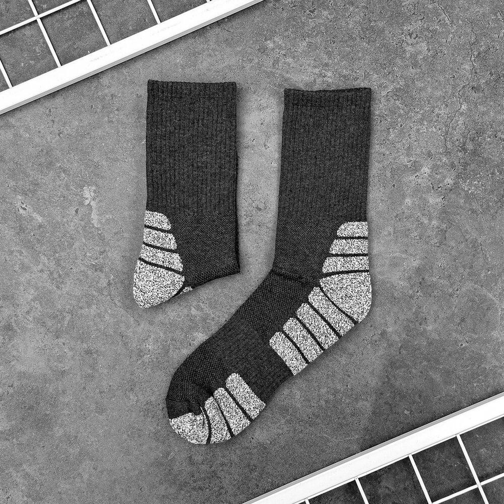 Сірі спортивні шкарпетки чоловічі Pobedov Blank Київ - фото 1