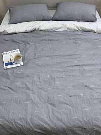 Ecotton Підковдра на блискавці Ecotton полуторний 150х215 см сатин із бавовни сірого кольору дв Коломия