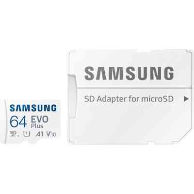Карта памяти Samsung 64GB microSD class 10 UHS-I U3 V30 A2 EVO Plus (MB-MC64SA/EU) Винница