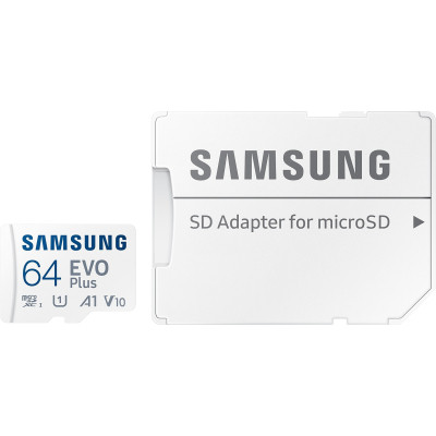 Карта памяти Samsung 64GB microSD class 10 UHS-I U3 V30 A2 EVO Plus (MB-MC64SA/EU) Винница - изображение 3