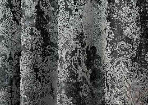 Шторна тканина "Льон Преміум" Туреччина колір чорний з сірим 1695ш Київ