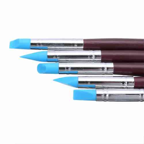 Набор кистей силиконовых 5шт для растушевки и моделирования Вінниця