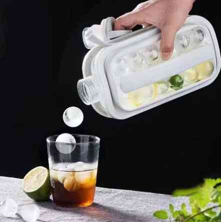 Силіконова форма для льоду на 17 кульок ICE CUBE TRAY / Переносна пляшка для льоду Київ
