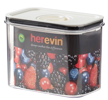 Контейнер HEREVIN Canister-Vacuum Lid-White-Black 1.2 л (161179-000) (7077942) Киев - изображение 3