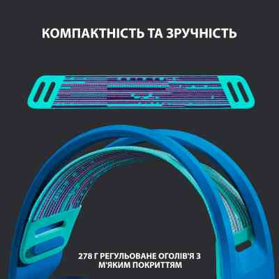 Навушники Logitech G733 Lightspeed Wireless RGB Gaming Headset Blue (981-000943) Вінниця