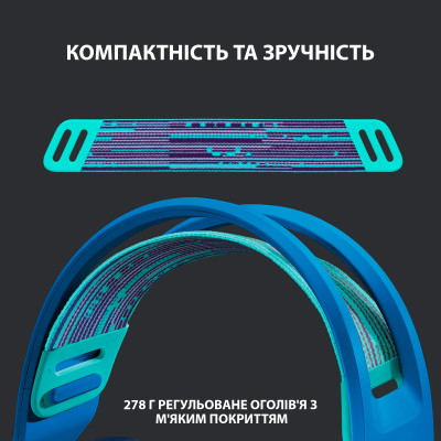 Навушники Logitech G733 Lightspeed Wireless RGB Gaming Headset Blue (981-000943) Вінниця - фото 4