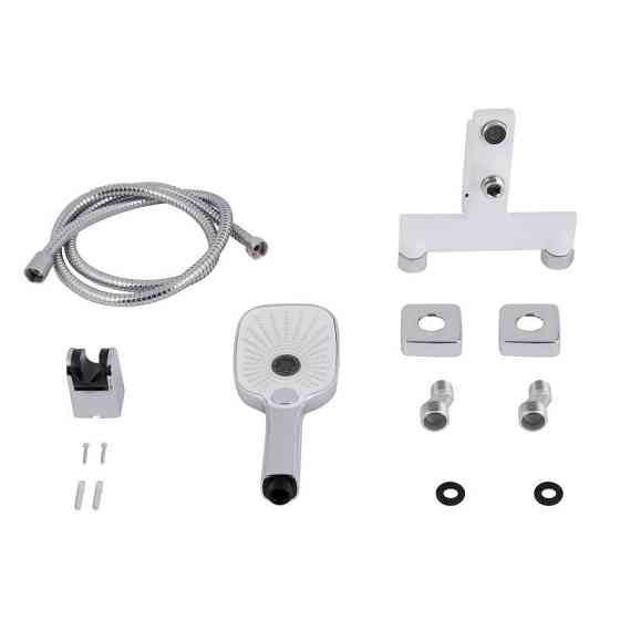 Змішувач для ванни з душовим гарнітуром Qtap Gemini QTGEM259CRW45683 Chrome/White Харків