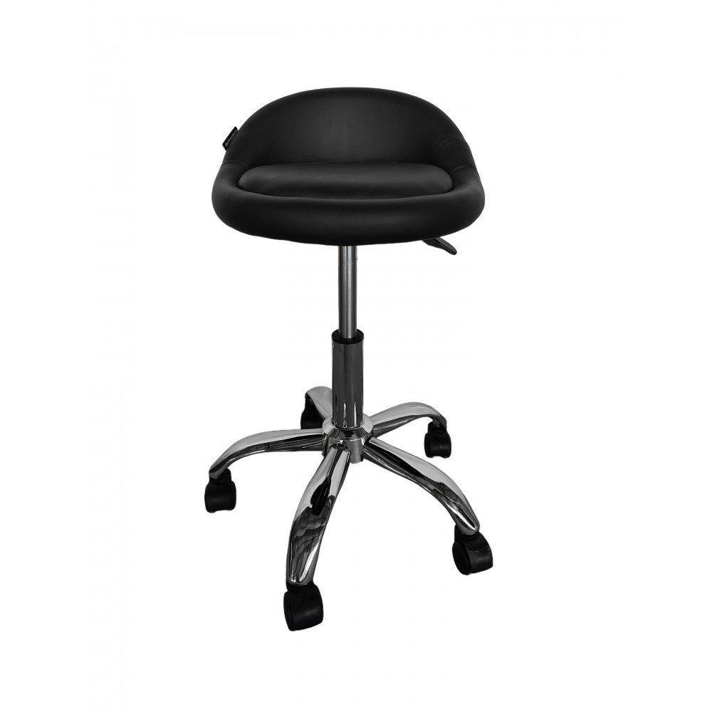 Кресло табурет на колесах со спинкой Bonro B-498 экокожа Киев - изображение 2