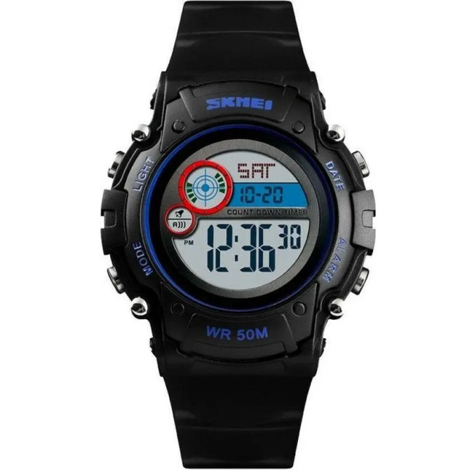 Дитячий спортивний наручний годинник Skmei 1477 (Чорний) Вінниця - фото 2