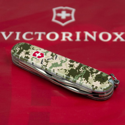 Нож Victorinox Spartan Army 91 мм Піксель + Лого (1.3603.3_W3941p) Винница - изображение 9