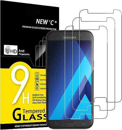 Захисне скло Newc Samsung Galaxy A5 2017 прозоре 0.33 мм 9H загартоване олеофобне антиподряпин HD bubble-free Київ