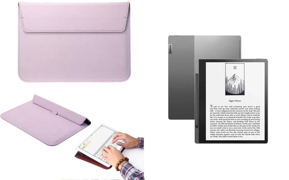 Чехол-конверт VitoCase для Lenovo Lenovo Smart Paper Storm, с функцией подставки для книги Фиолетовый Киев - изображение 1