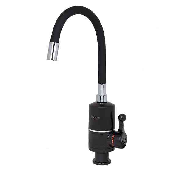 Проточний кран водонагрівач WEZER SDR-G05T-Black гнучкий вилив, чорний Київ