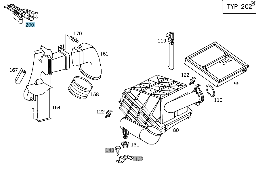 Mercedes-Benz  A0005422818 Датчик температури впускного повітря E-class W211 C-class W203 CLK Coupe C209 C-Class W204 OM628 OM646 OM648 OM642 OM611 OM Одесса - изображение 4