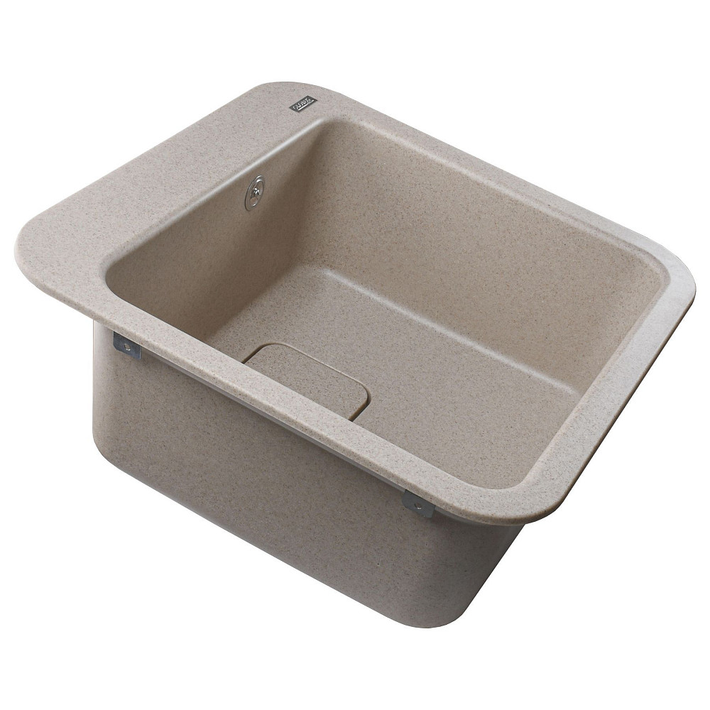 Гранітна мийка Globus Lux BARBORA  піщаний 510х510мм-А0004 Тернополь - изображение 4