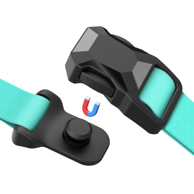 Ошейник для животных WAUDOG Magnet c QR паспортом, магнитная пряжка-фастекс L тиффани (279627) Винница - изображение 3