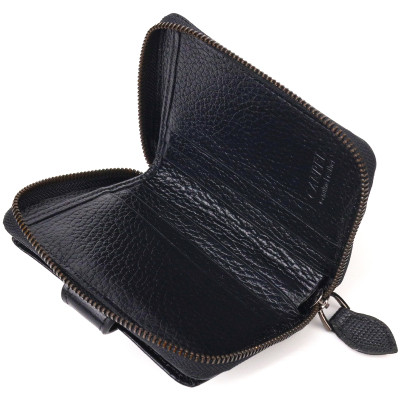 Портмоне Canpellini Из натуральной кожи Черное (21494) Винница - изображение 11