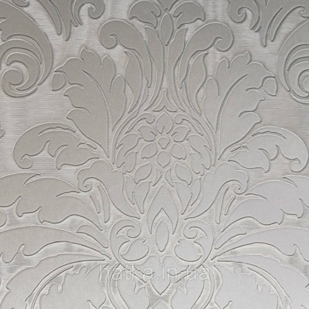 Шпалери вінілові на паперовій основі Sirpi Italian Silk 7 вензелі дамаски структурні блакитні сріблясті Київ - фото 3