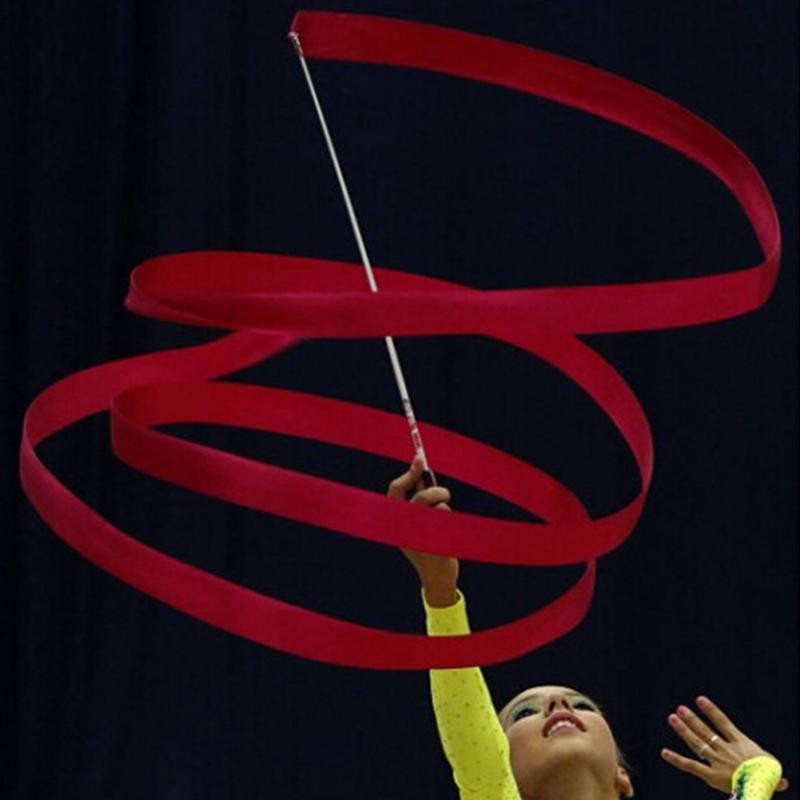 Лента для художественной гимнастики красная 4 м Киев - изображение 2