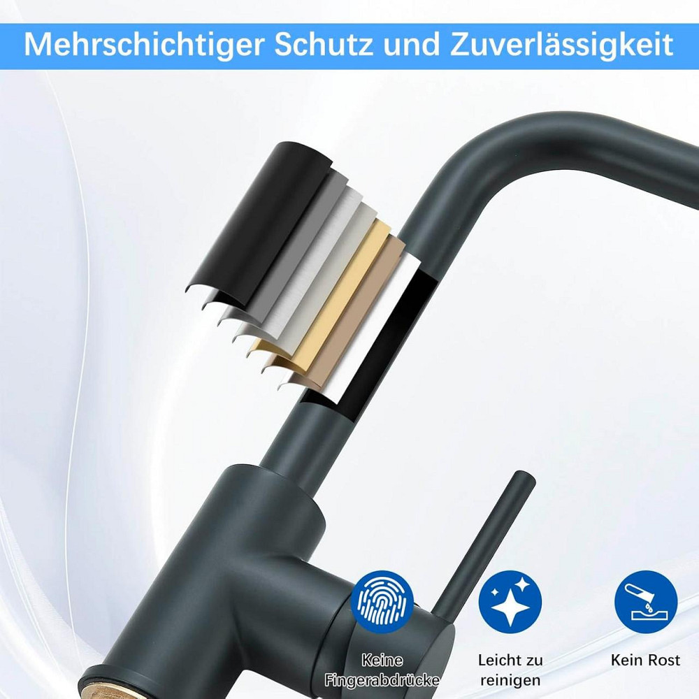 TVTIUO Кухонный смеситель низкого давления для бойлера вращающийся кухонный смеситель на 360 град из Германии Днепр - изображение 3