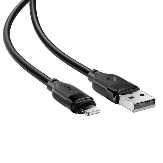 Кабель ACEFAST C16-02 TPU charging data cable USB-A to L Black Одеса