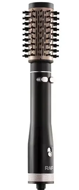 Фен-щетка RAF R421 1000Вт с 2 насадками, для укладки и сушки волос, мощный и компактный Одесса - изображение 2