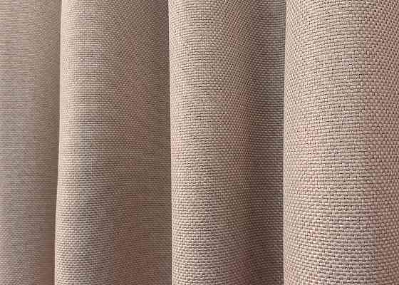 Комплект коротких штор VR-Textil Льон-блекаут Льон Мішковина № 1069ш Пудровий 130х170см 2 шт (35-0312) Київ