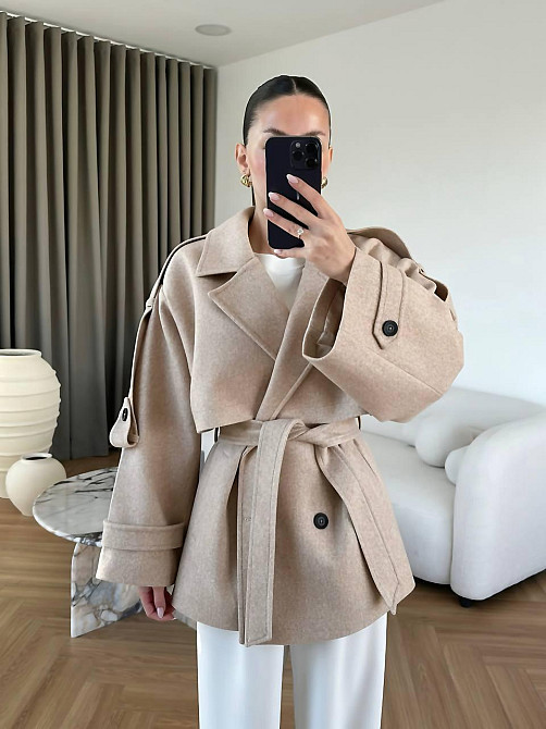 Женское короткое утепленное пальто оверсайз 42-46 Одесса - изображение 1