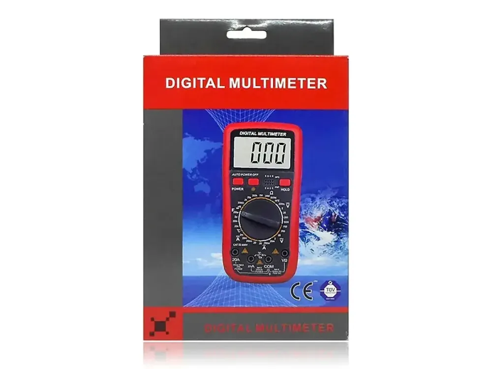 Мультиметр цифровой DT-832, тестер электросети, измерение напряжения, тока, сопротивления, транзисторов Одесса - изображение 4