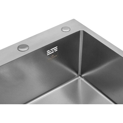 Мойка кухонная Kroner KDBrush5050HM (CV027234) Винница - изображение 8