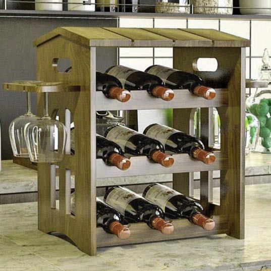 Настольная винная полка 
