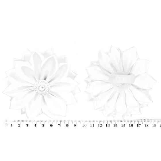 Набір резинок для волосся "Гербера" 0108-387, 6 штук, білий Вінниця