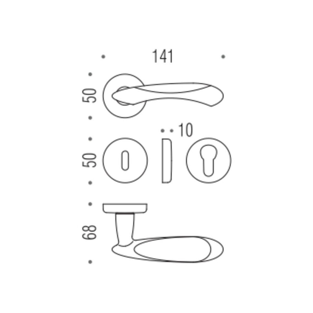 Ручка Colombo Talita LC21 мат.хром / хром R ф / с Киев - изображение 2