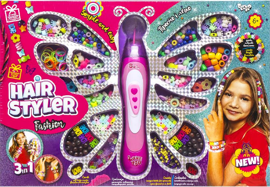 Набір креативної творчості "Danko toys""Hair Styler. Fashion" середній набір (10) HS-01-04, шт Київ