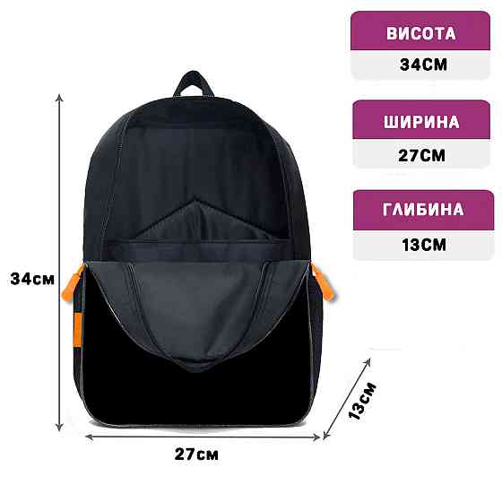 Рюкзак Among Us дитячий шкільний/міський 34х27х13 см для хлопчика (02351) Київ