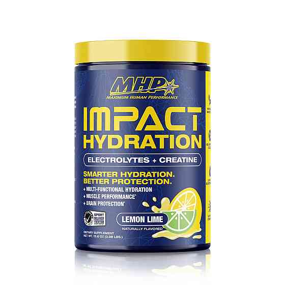 Электролиты с креатином MHP Impact Hydration Electrolytes + Creatine 443 г, Lemon Lime Луцк
