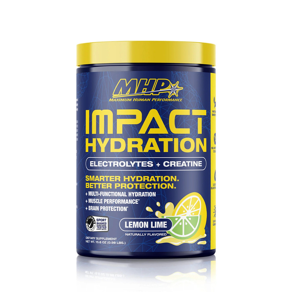 Электролиты с креатином MHP Impact Hydration Electrolytes + Creatine 443 г, Lemon Lime Луцк - изображение 1
