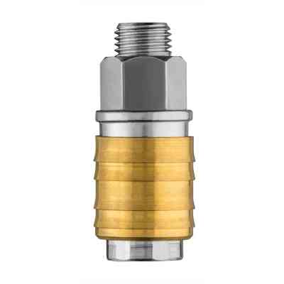 Коннектор для шланга Neo Tools муфта быстросъемная пневматическая, 1/4", 16бар, нержавеющая сталь, латунь (12-635) Винница