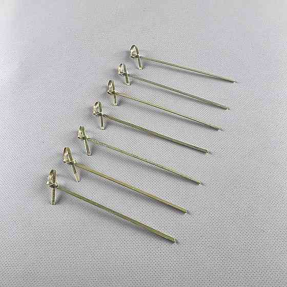 Бамбуковые деревянные шпажки с узелком 12см,100 шт (1 пачка) Харьков