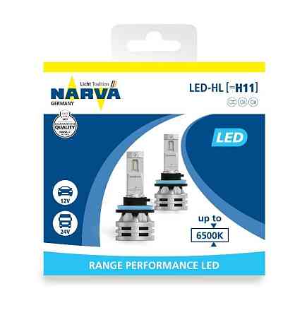 Комплект светодиодных ламп Narva 18048 H11 12/24v 6500K X2 24W PGJ19-2 RPL Харьков