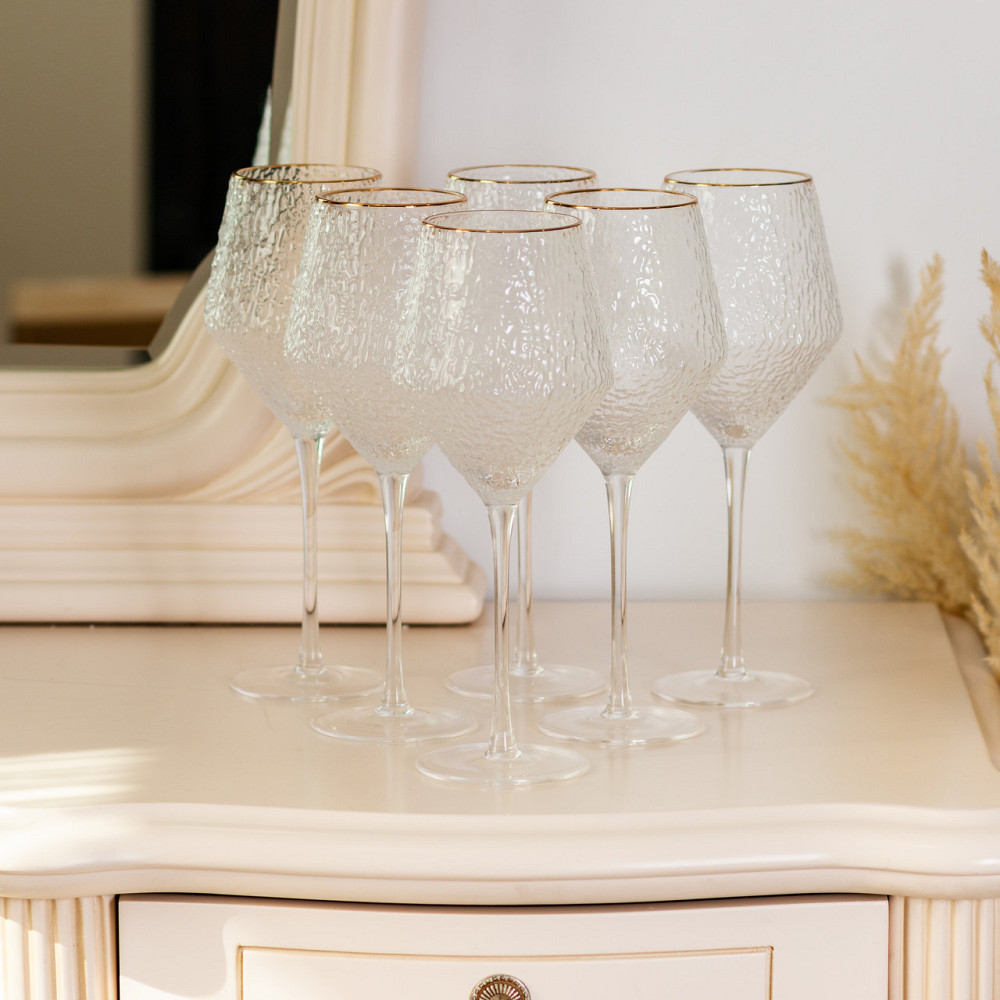 Набір келихів з тонкою ніжкою 6 штук по 600 мл HP-16-1 Київ - фото 4