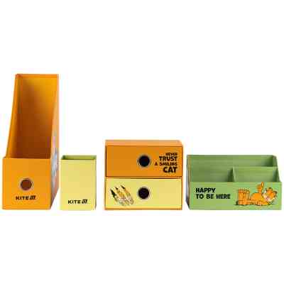 Настільний набір Kite Garfield 4 предмети, картон (GF25-357) Вінниця