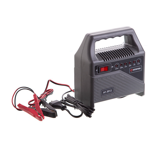 Зарядний пристрій INTERTOOL AT-3012,6/12 В, 70 Вт, 10-60 Аг - краща зарядка для автоакумуляторів до 60 Аг Львів - фото 5