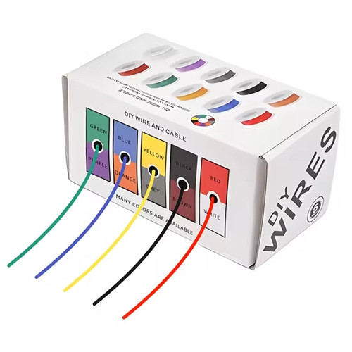 Набор проводов в силиконовой оплетке 1жила 20AWG 5цветов по 10м луженая медь Винница - изображение 2