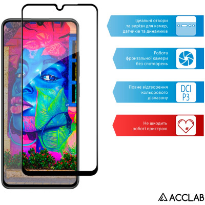 Скло захисне ACCLAB Full Glue Realme C61 Black (1283126594038) Вінниця - фото 5