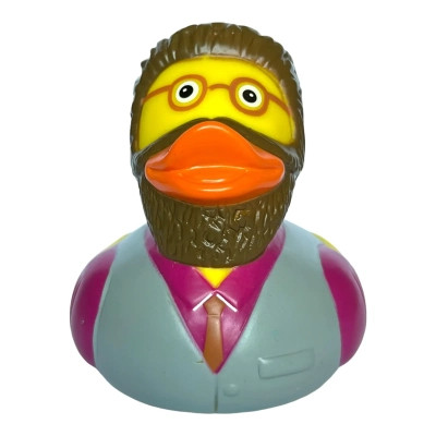 Іграшка для ванної Funny Ducks Качка Хіпстер (1328) Вінниця - фото 2