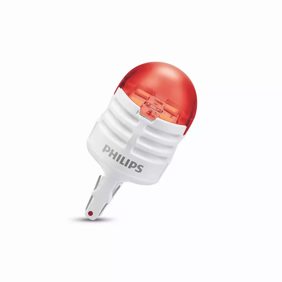 Комплект светодиодных ламп Philips 11066U30RB2 W21/5W LED 12V Ultinon Pro3000 RED Харків - фото 2