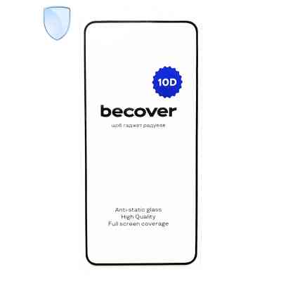 Стекло защитное BeCover 10D Motorola Moto G86 Black (713743) Винница